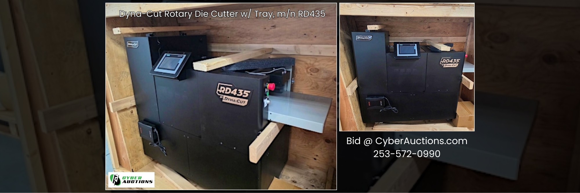 Dyna Cut Rotary Die Cutter w Tray, mn RD435